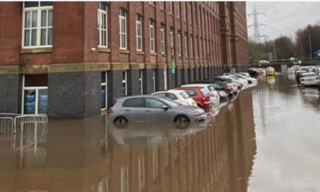 Homes flooded after storms hit the United Kingdom